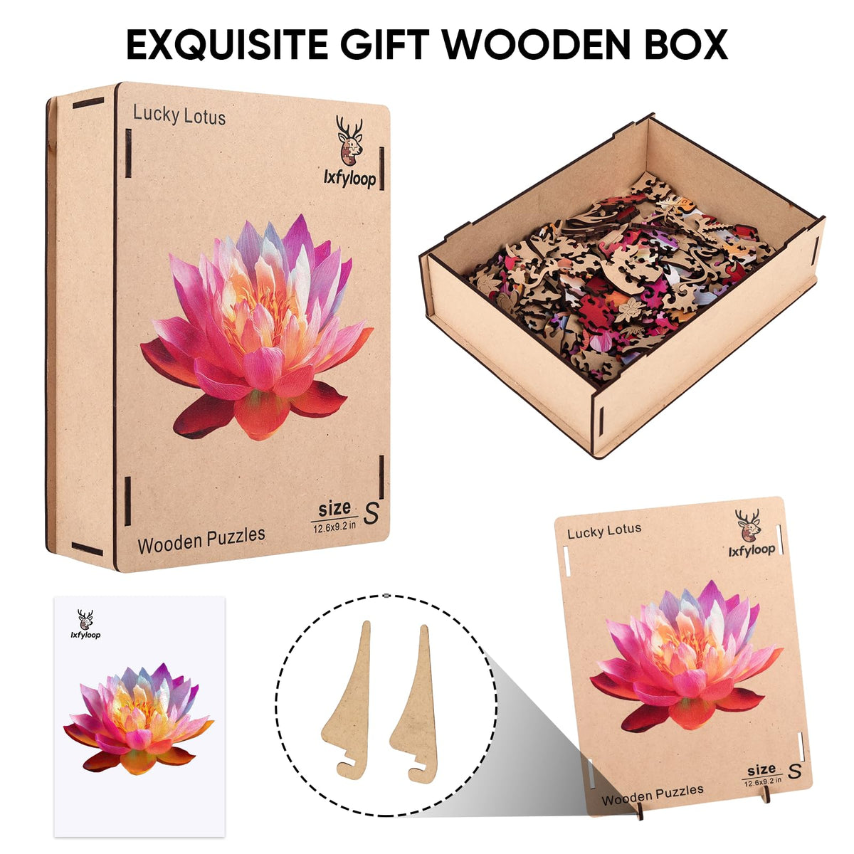 Ixfyloop lotus floral puzzle ideal for relaxing evenings.