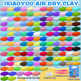 Ixiaoyoo sealed bags and manual keep clay organized for ongoing projects.