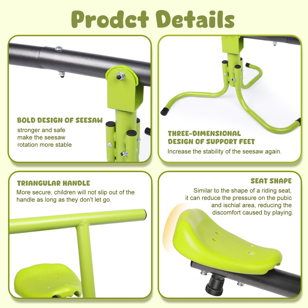 Iyoyo Seesaw weather-resistant finish stays vibrant in all weather