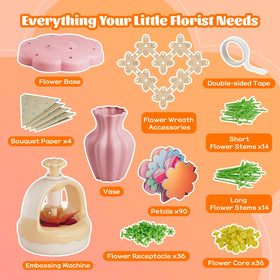 Izomila heart wreath display lets kids craft a decorative centerpiece.