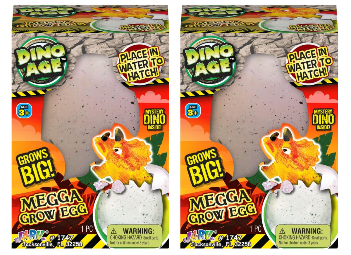 JA-RU Dino Age Megga Grow Egg reveals a hatching dinosaur inside for curious kids to spark imaginative play.