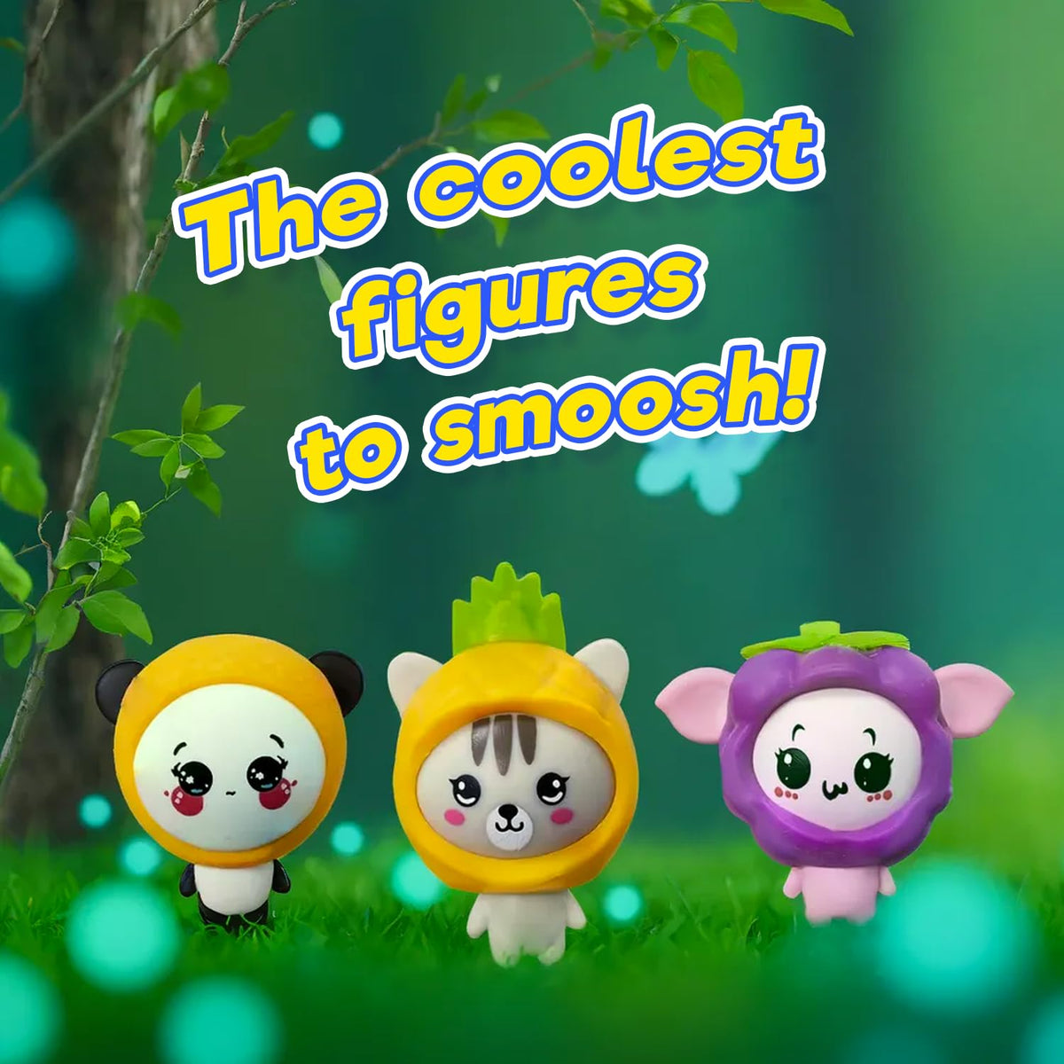 JA-RU Funsie Frootsies Beary Melon squishy toy, soft texture for stress relief and play