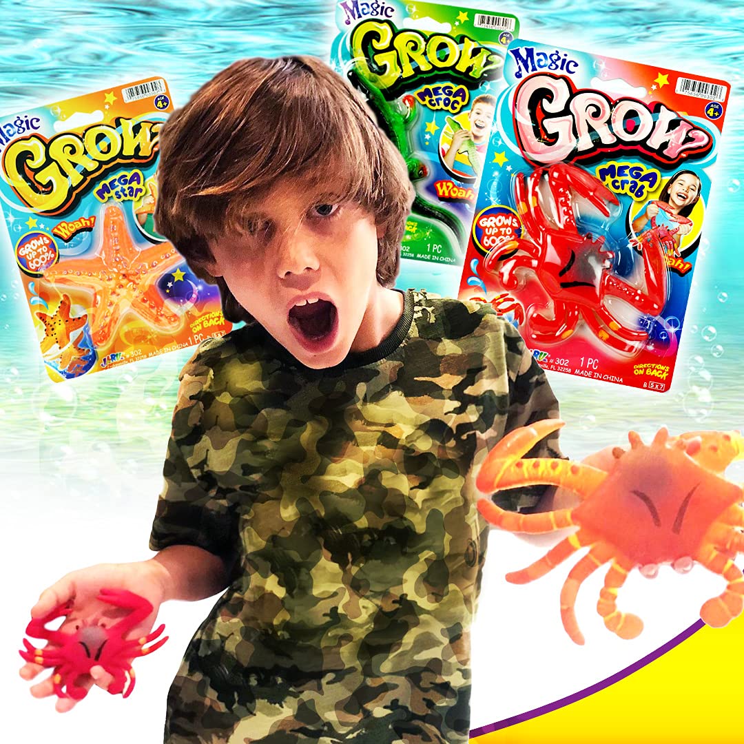 JA-RU Magic Grow Ocean crab grows in bath time play