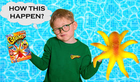 JA-RU Magic Grow Ocean octopus expands in water for imaginative play