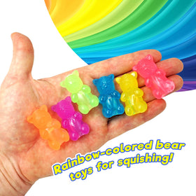 JA-RU Mini Sqweezy Bears orange pencil toppers spark creativity at school