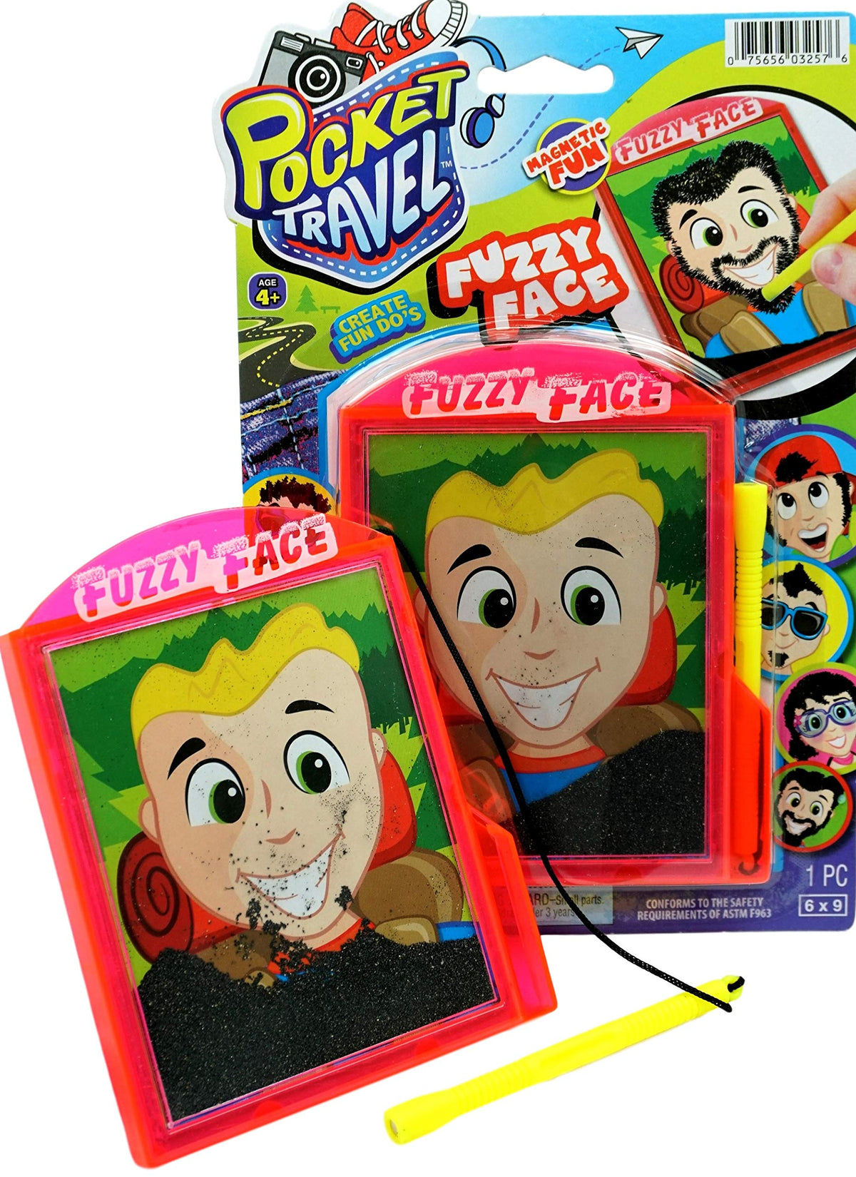 JA-RU Pocket Travel Toy Set magnetic beard, imaginative play for kids