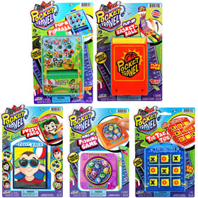 JA-RU Pocket Travel Toy Set pinball, portable fun for travel and waits