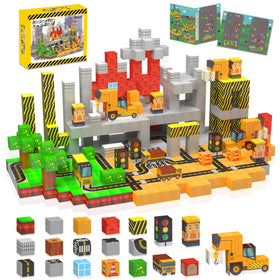 Jacier 138-piece magnetic blocks for city-building boost creativity and spatial thinking