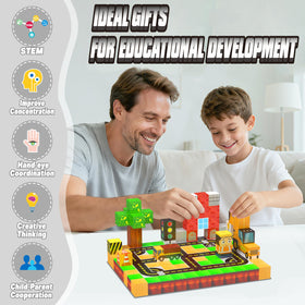Colorful designs help early engineering concepts and collaborative play