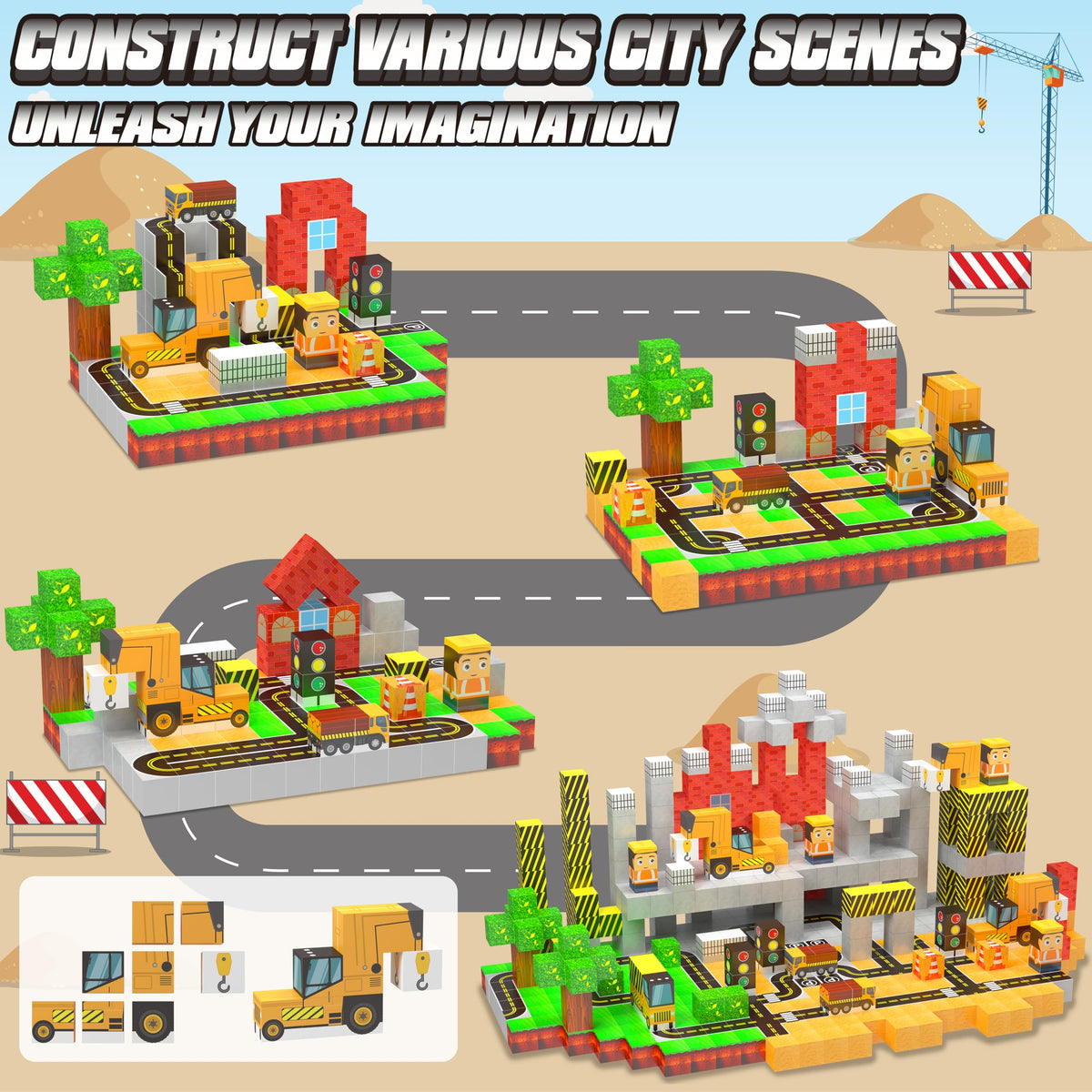 Roads, rails, and stations support planning and sequencing during play