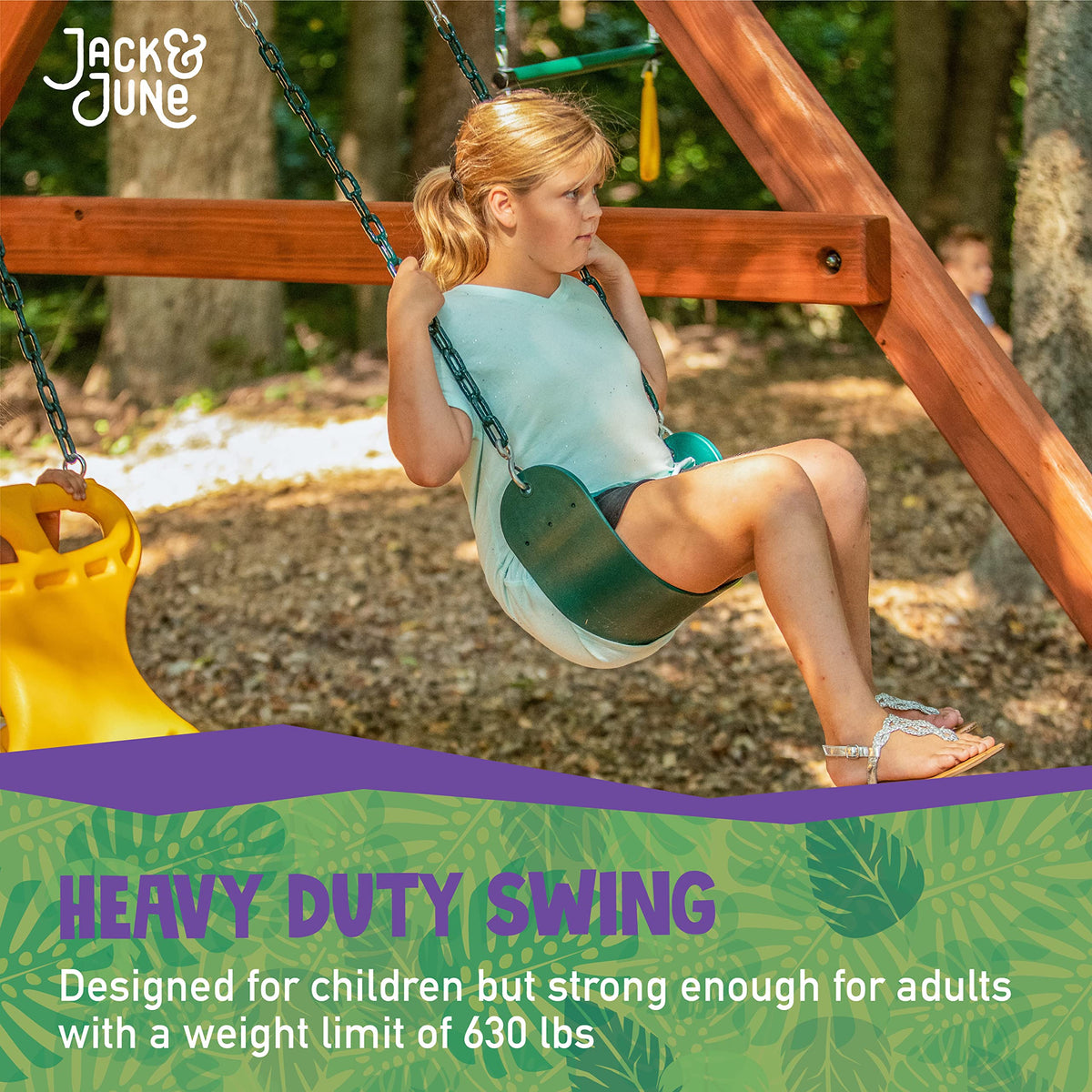 Jack and June 80-inch chains ensure reliable swing height and safety
