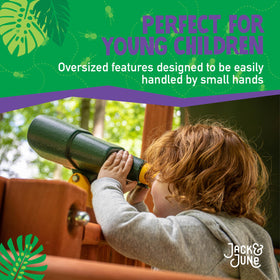 Jack and June durable polyethylene construction resists sun and rain for long outdoor use