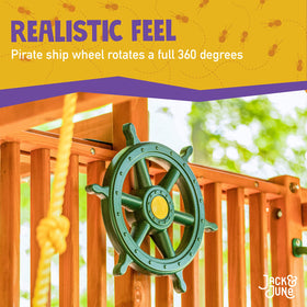 Jack and June Ship Wheel includes hardware for easy installation.