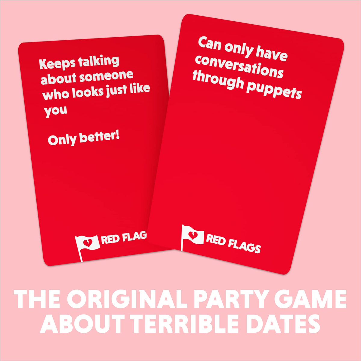 Jack Dire Studios Red Flags expansions Geeky adds quirky twists for fresh party dynamics.