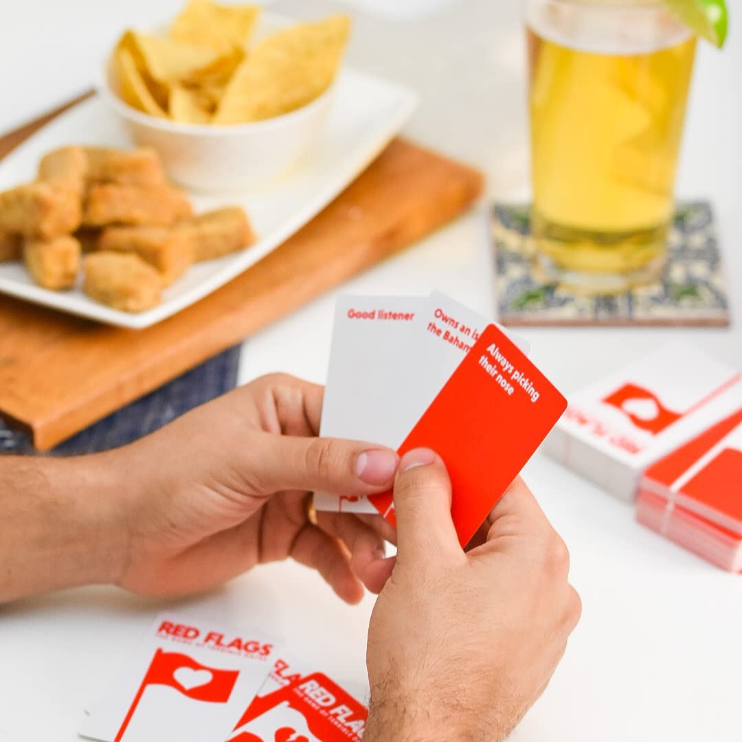 Jack Dire Studios Red Flags keeps groups engaged, breaks the ice, and sparks laughs.