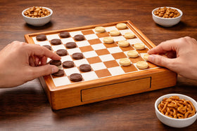 Jackaroo World golden wood finish adds elegance to game nights