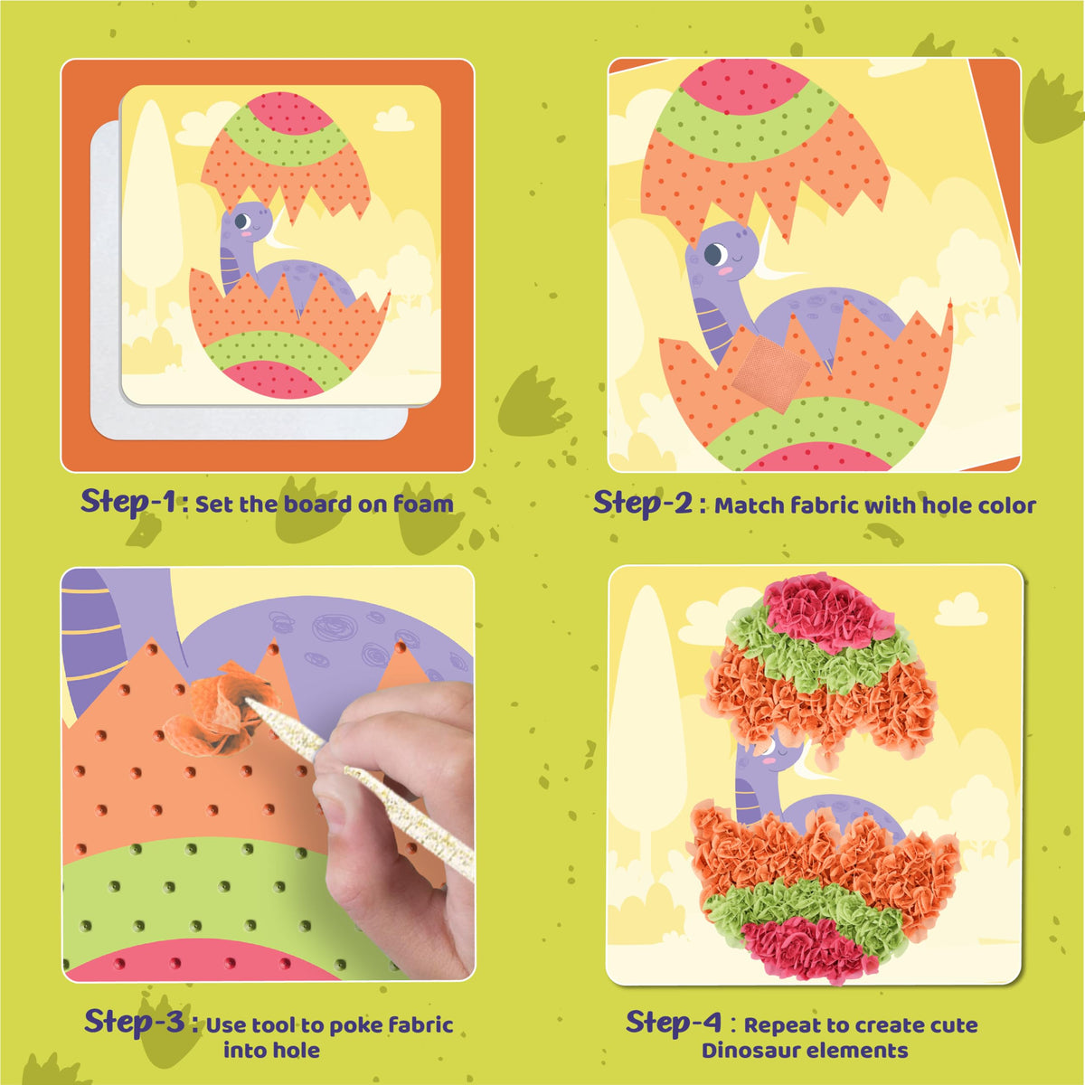 jackinthebox Poke Poke Art Pterosaur highlights kid-friendly crafting fun