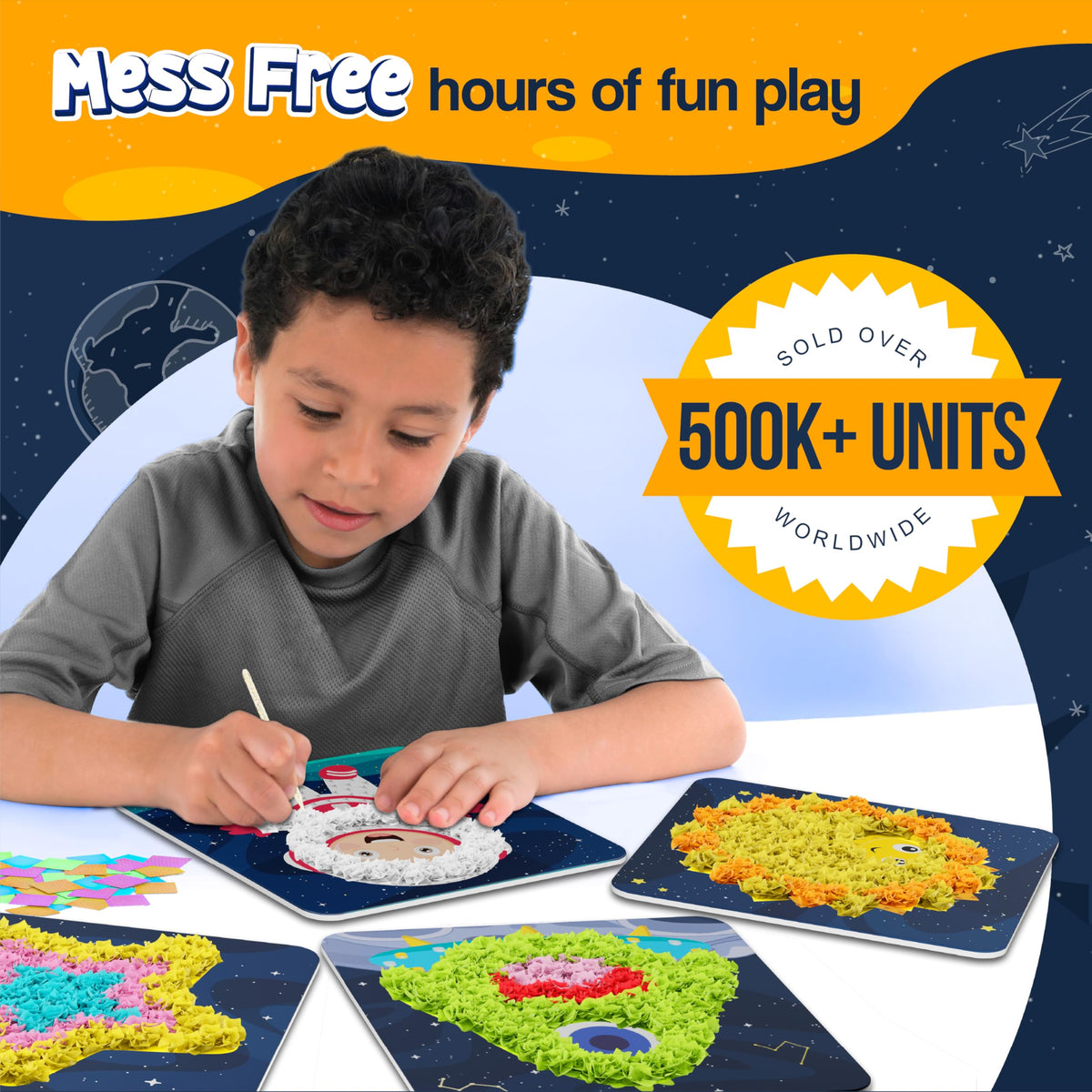 jackinthebox Poke Poke Art Foam boards Space, durable design for multiple sessions