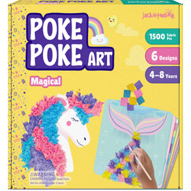 jackinthebox Poke Poke Art kit: magical designs come to life with mess-free fabric squares.