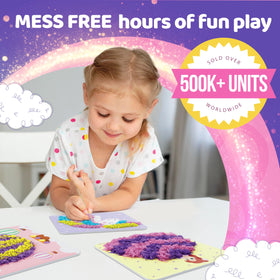 jackinthebox Poke Poke Art kit princess design for imaginative, mess-free play.