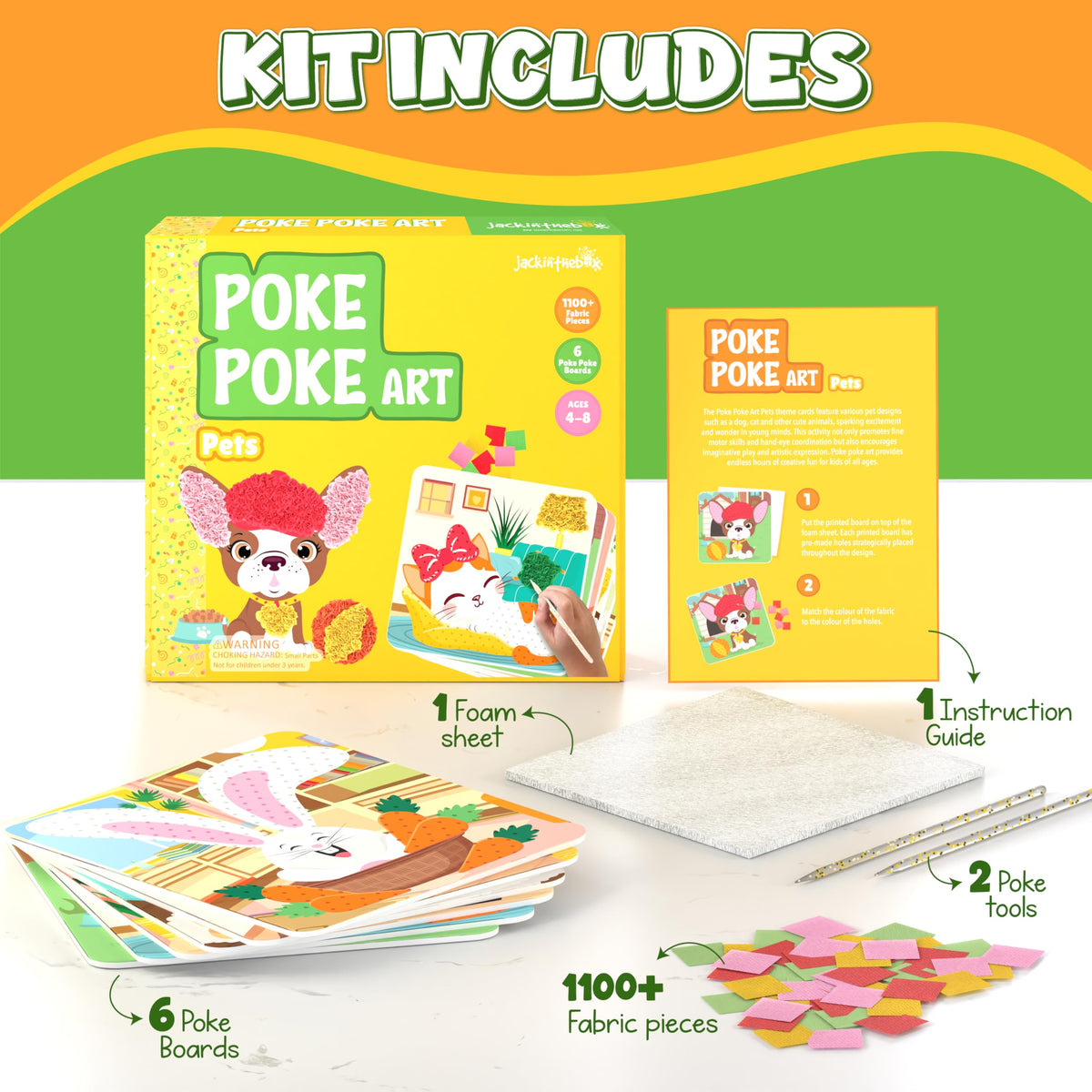 jackinthebox Poke Poke Art owl design for focused crafting sessions