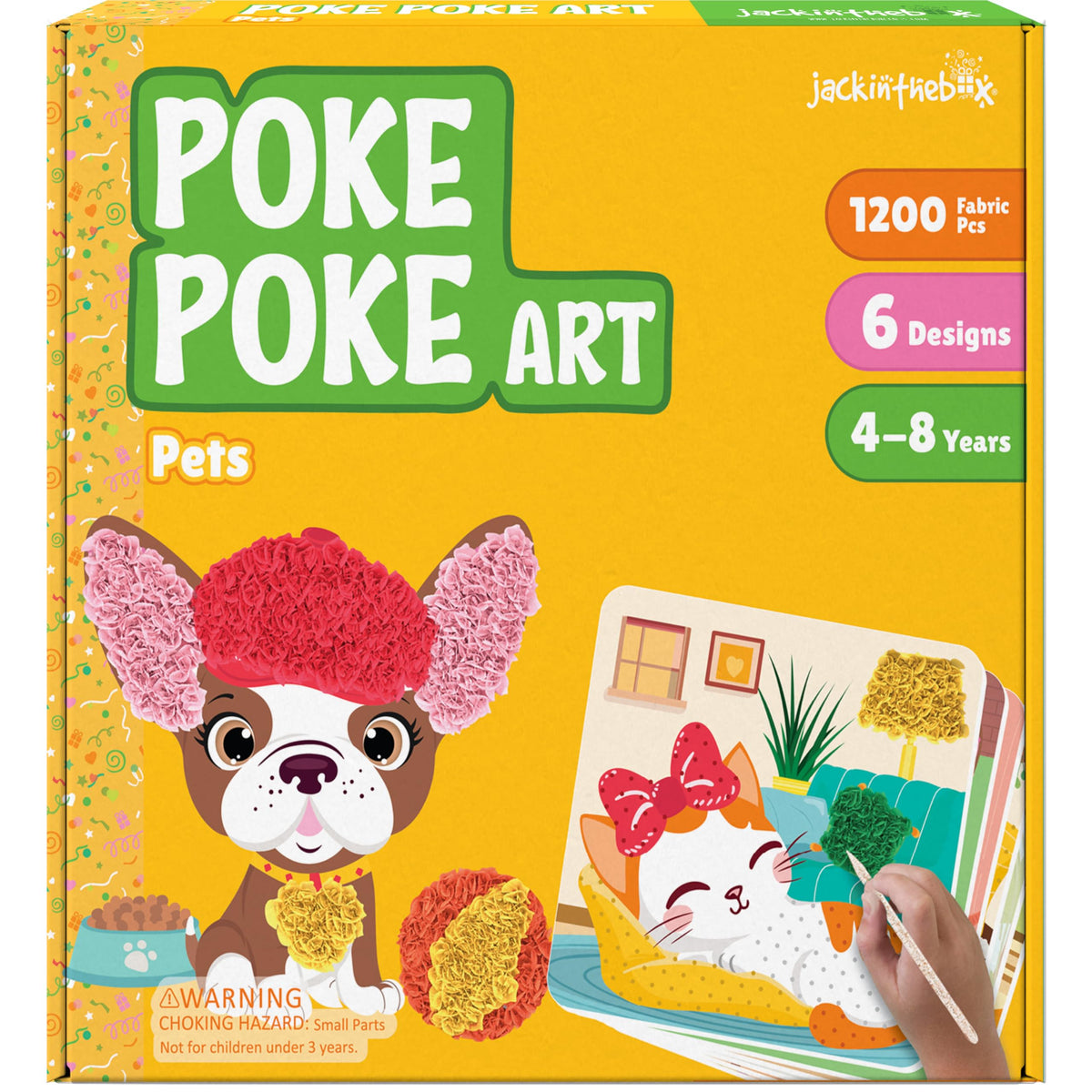 jackinthebox Poke Poke Art Pets Theme kit for mess-free creative play