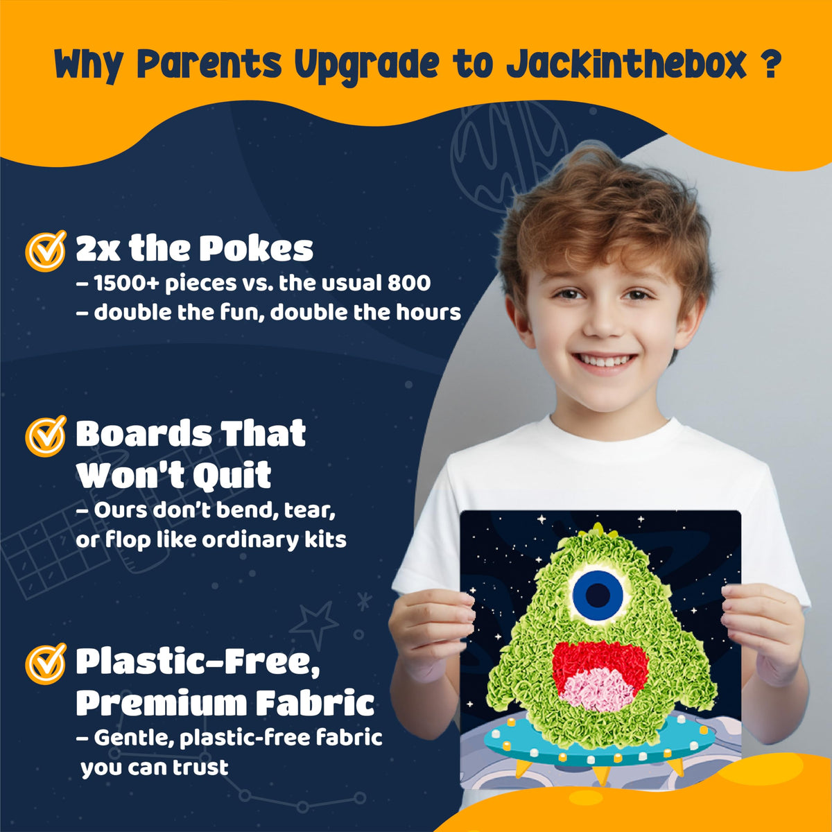 jackinthebox Poke Poke Art Poke Sticks, simple insertion supports motor skills