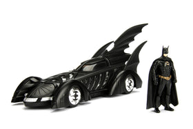 Jada Batman Forever Batmobile 1:24 die-cast exterior detail for display-worthy collection.