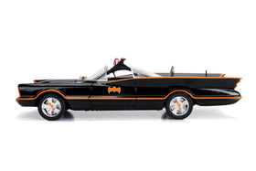 Jada Batmobile 1966 die-cast body offers sturdy display quality.