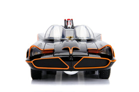 Jada Batmobile 1966 packaging art enhances collectible presentation.