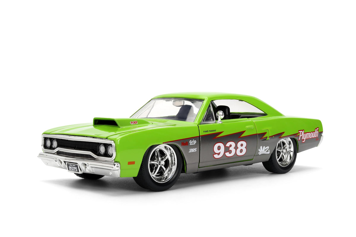 Jada Big Time Muscle 1970 Plymouth Road Runner diecast metal construction for lasting quality