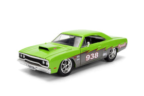 Jada Big Time Muscle 1970 Plymouth Road Runner display-ready on shelf