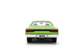 Jada Big Time Muscle 1970 Plymouth Road Runner glossy green paint finish on model