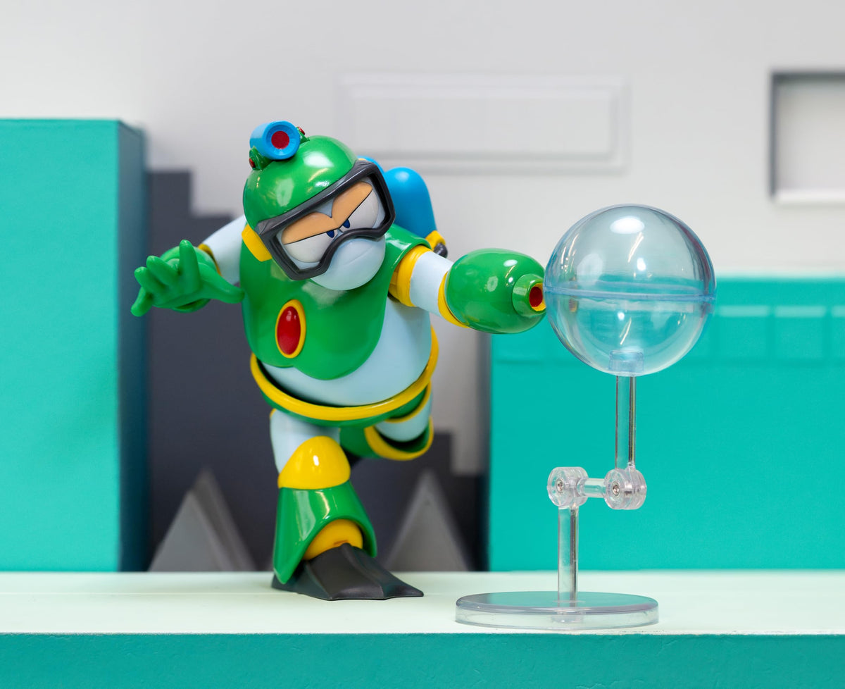 Jada Bubble Man with interchangeable heads for versatile poses.