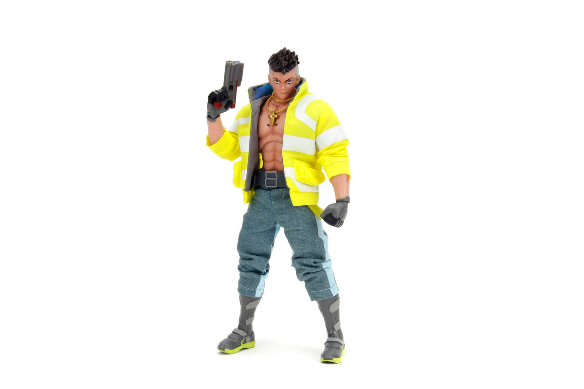 Jada David Martinez figure front view with dynamic posing for display.