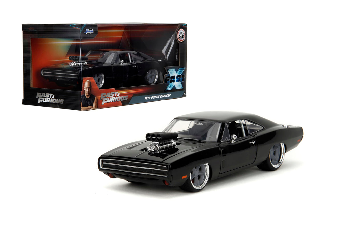 Jada Toys 1970 Dodge Charger 1:24 scale with glossy black finish for striking display