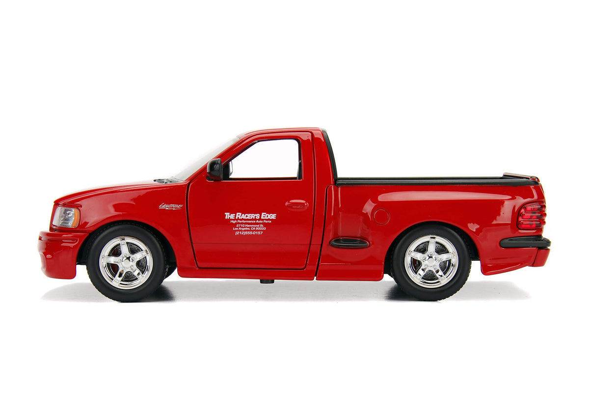 Jada Brian's Ford F-150 SVT Lightning side view for an eye-catching collection