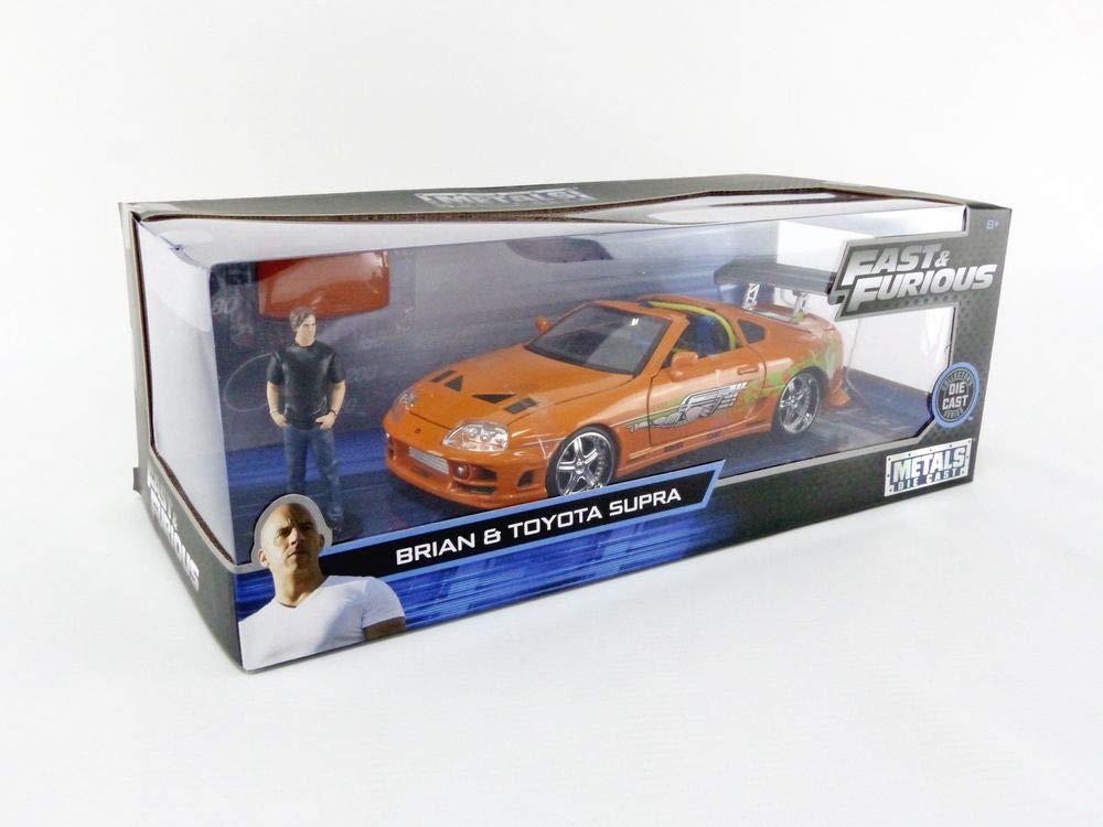 Jada Fast & Furious display piece complements a movie collectibles shelf.