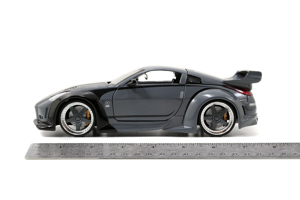 Jada Toys Fast and Furious Nissan 350Z packaging presents gift-ready presentation.