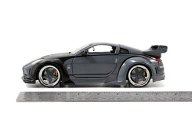 Jada Toys Fast and Furious Nissan 350Z packaging presents gift-ready presentation.