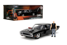 Jada Fast & Furious Dom's 1970 Dodge Charger 1:24 scale for collectible display.