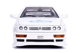 Jada Jesse's Jetta 1:24 opening doors showcases accessible panel lines.