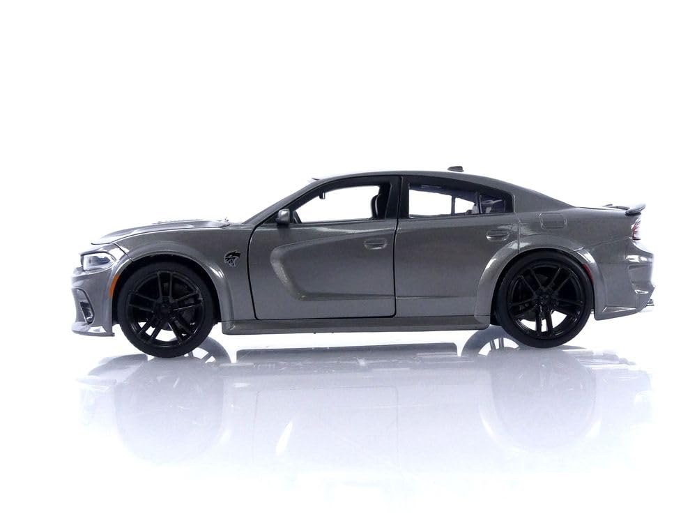 Jada Dom's Charger, open doors reveal interior details for shelving display.