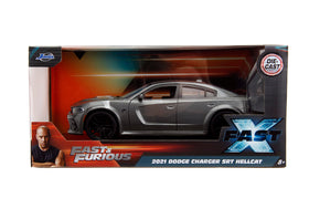 Jada Fast X die-cast, open hood shows engine detail for display realism.