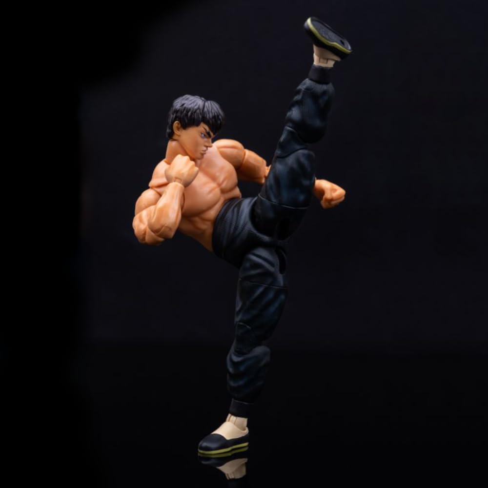 Jada Fei Long 6-inch figure showcases a dynamic kick pose for display.