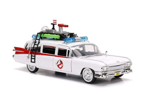 Jada Ghostbusters ECTO-1 white open doors highlight interactive detail for collectors