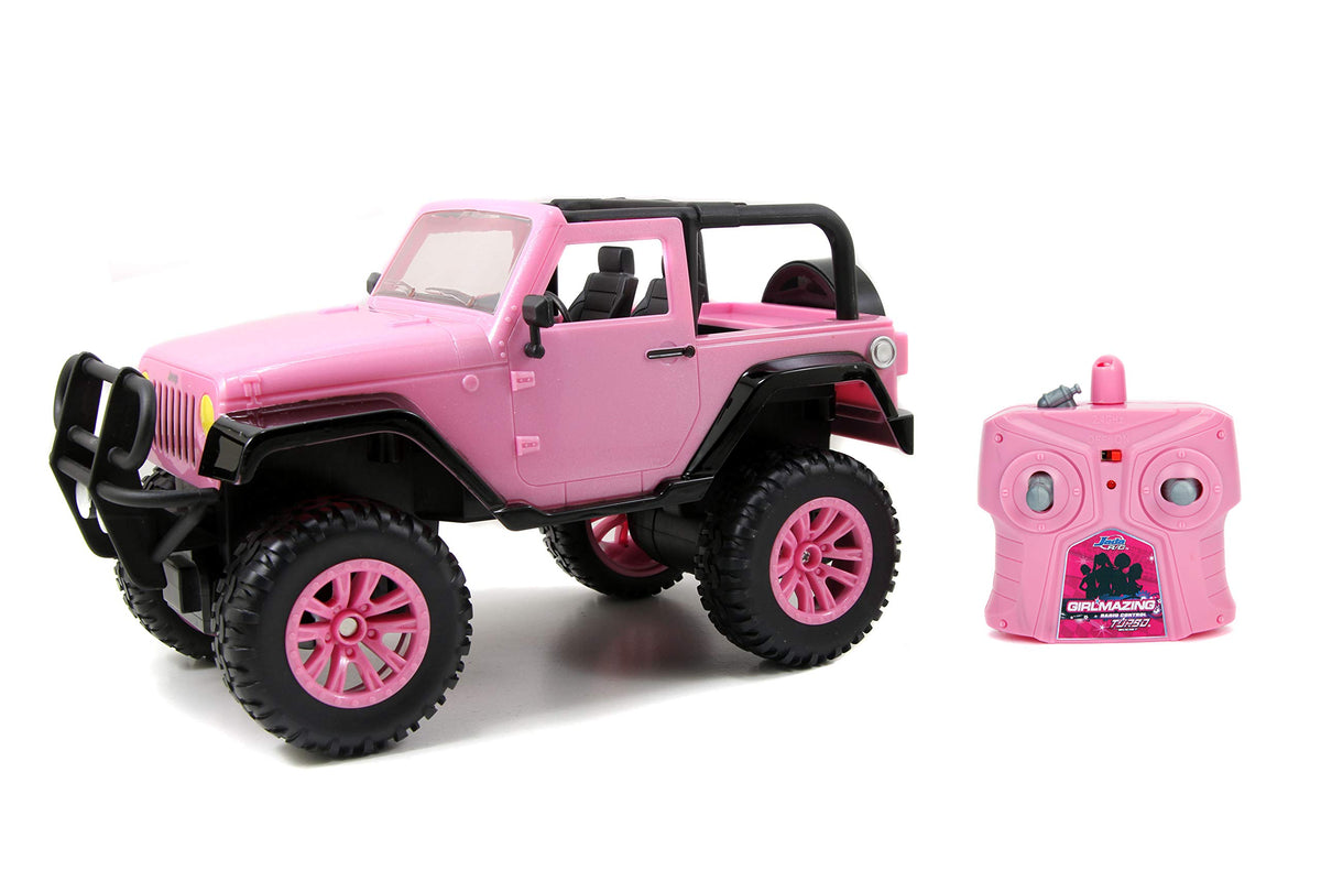 Jada Girlmazing 1:16 Jeep Wrangler RC pink rugged off-road wheels