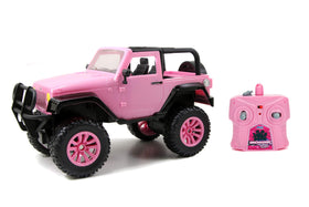 Jada Girlmazing 1:16 Jeep Wrangler RC pink rugged off-road wheels