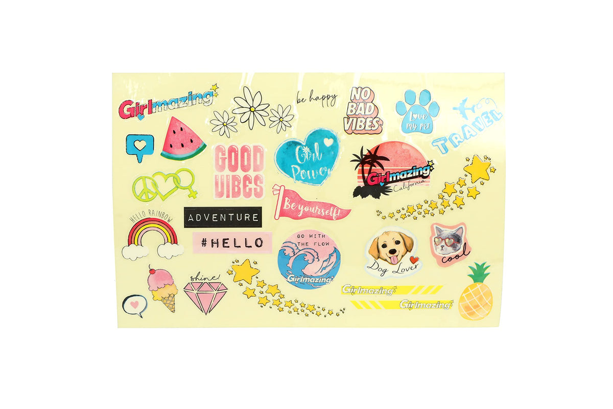 Jada Girlmazing RC pink sticker sheet for personalized decorating