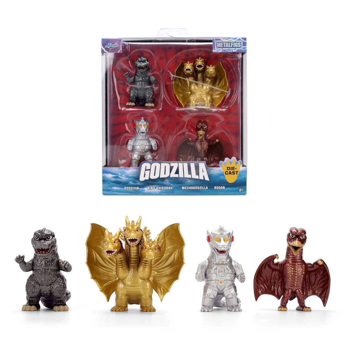 Jada Godzilla Metalfigs Godzilla-1974 figure for shelf display and collection
